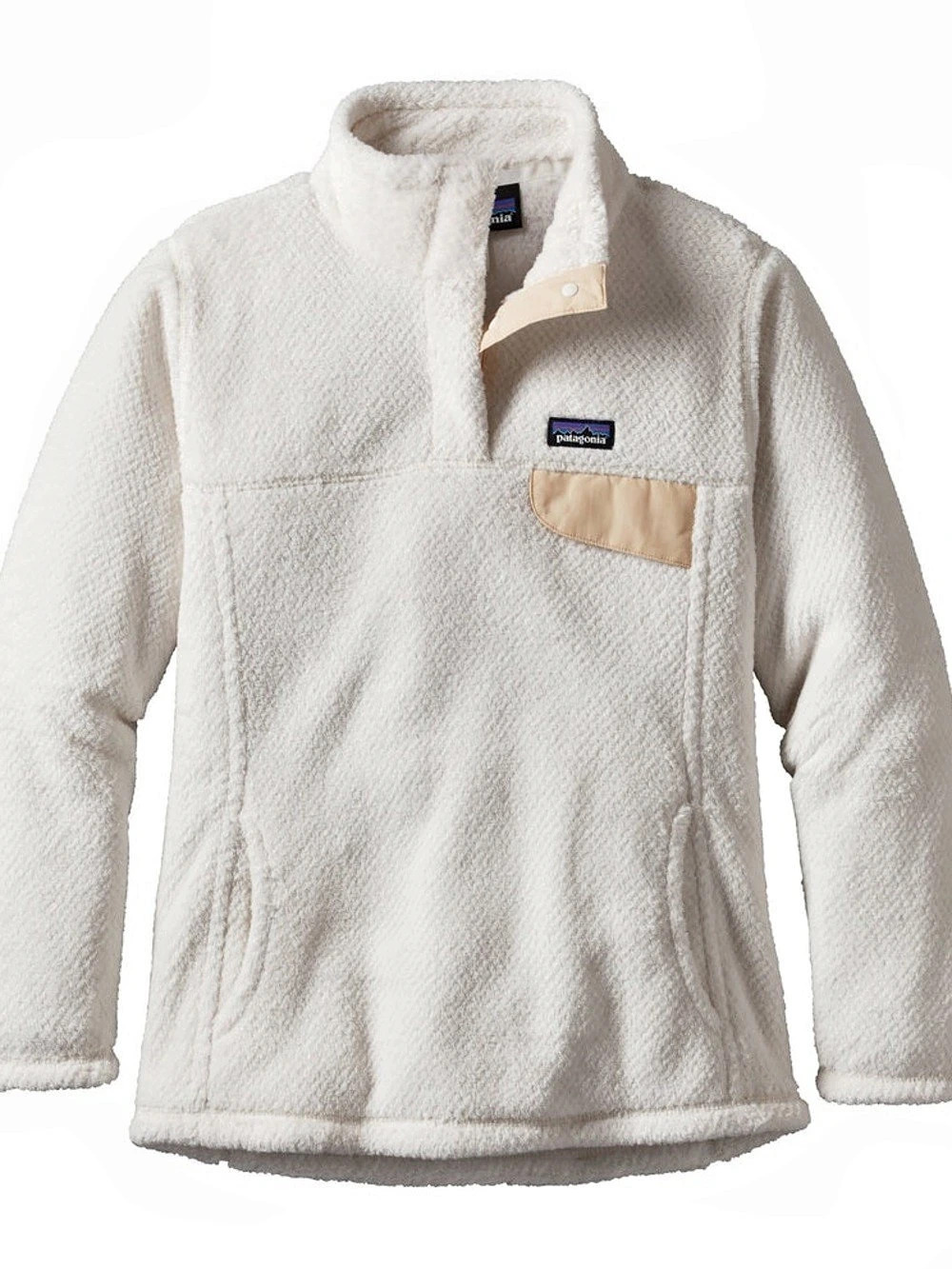 Patagonia Women Pullover in White Fleece